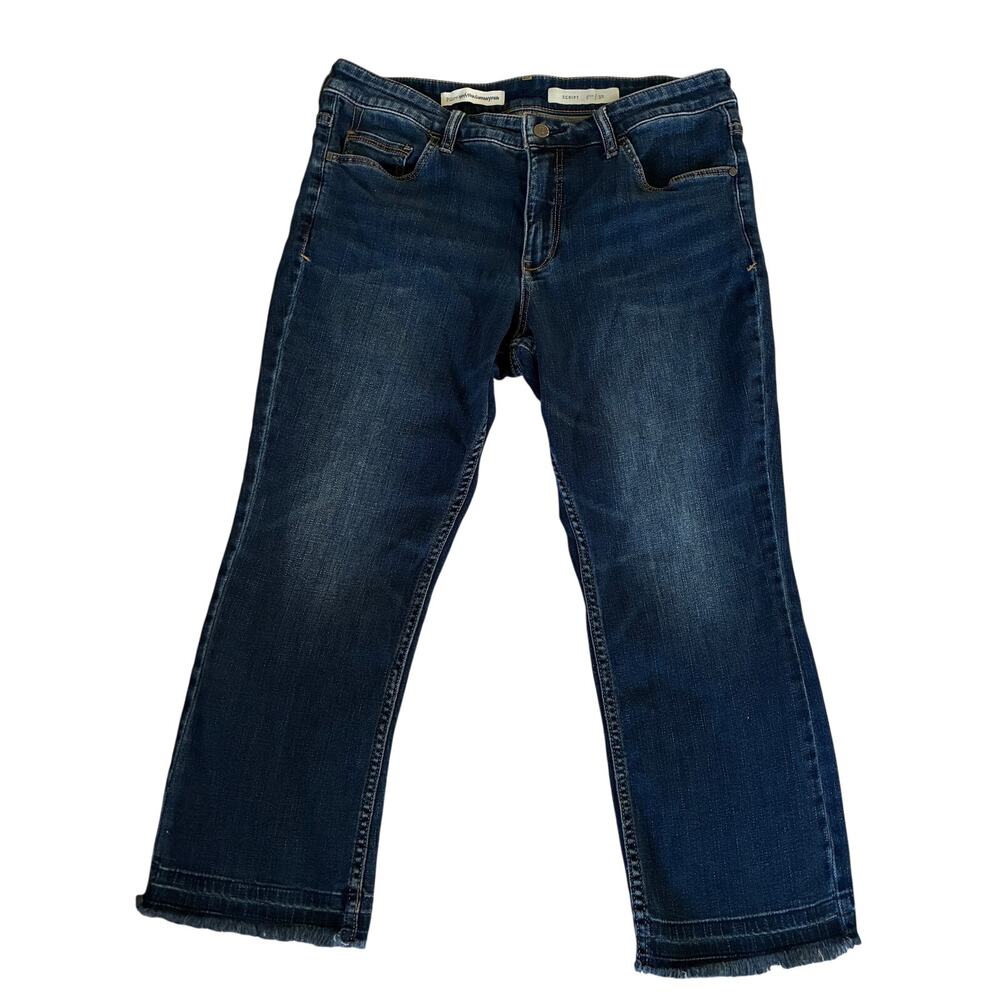 Pilcro Anthropologie Jeans Script 32 W  24 L raw‎ edge hem streetwear minimalist
